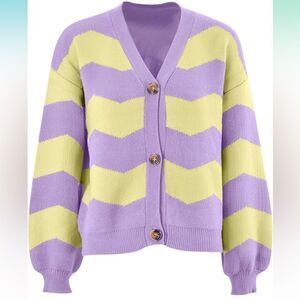 ⭐️ASCOT and‎ HART Chevron Balloon Sleeve Cardigan